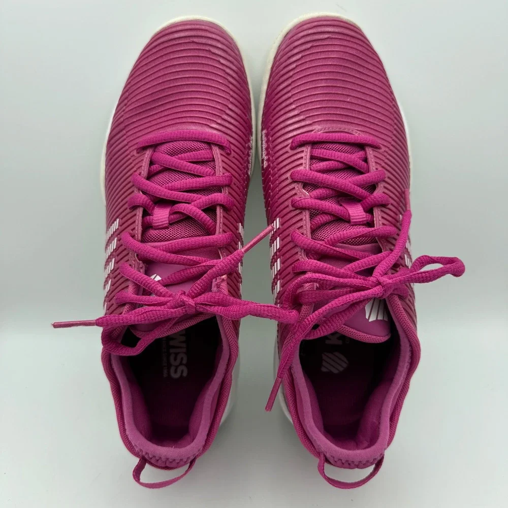 K-Swiss Hypercourt Supreme Tennis Shoes Womens 10 Magenta Pink 96615-666-M LOW